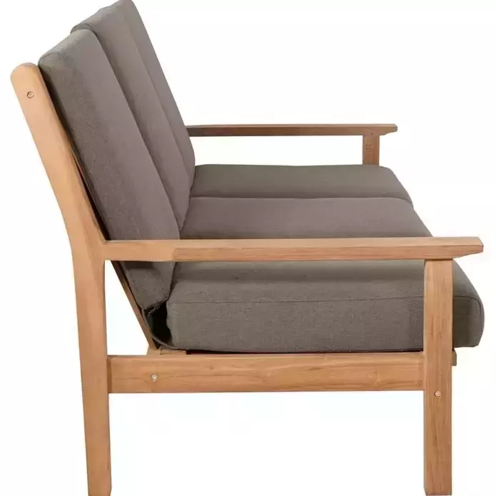 Rose kleur Verstrikking Volharding Loungebank teak incl. kussens 180cm - Top Tuincentrum