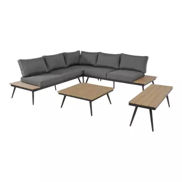 Hoek Loungeset Arezzo met tafel en bankje