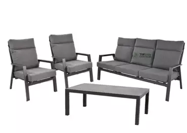Loungeset Ohio (2x stoel/1x bank / 1 tafel ) - afbeelding 1