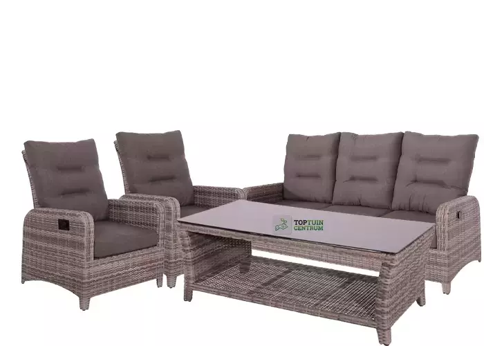 loungeset Soho Cloud (2xstoel/1xbank/1xkoffietafel)