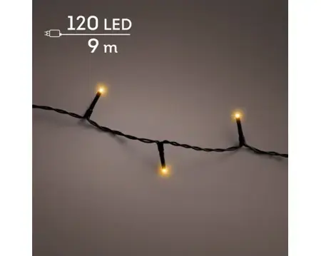 Lumineo basic kerstverlichting | 120 LED | 9 meter | klassiek warm - afbeelding 3