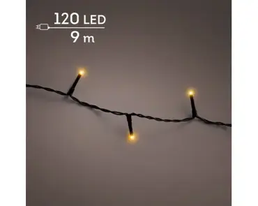 Lumineo basic kerstverlichting | 120 LED | 9 meter | klassiek warm - afbeelding 3