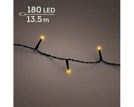 Lumineo basic kerstverlichting | 180 LED | 13,5 meter | klassiek warm - afbeelding 3
