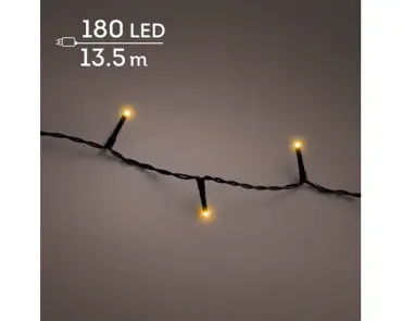 Lumineo basic kerstverlichting | 180 LED | 13,5 meter | klassiek warm - afbeelding 3