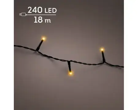 Lumineo basic kerstverlichting | 240 LED | 18 meter | klassiek warm - afbeelding 3