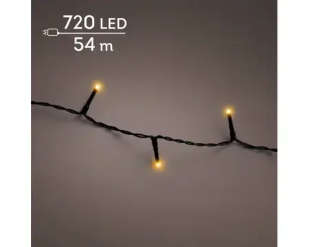 Lumineo basic kerstverlichting | 720 LED | 54 meter | klassiek warm - afbeelding 3