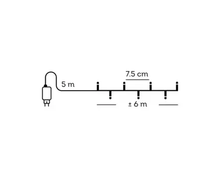 Lumineo basic kerstverlichting | 80 LED | 6 meter | klassiek warm - afbeelding 6