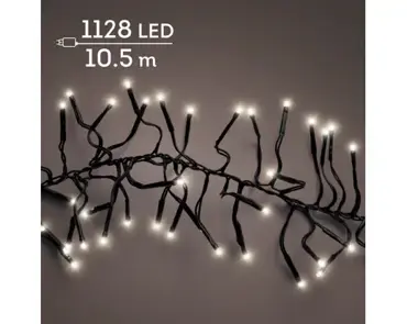 Lumineo cluster kerstverlichting | 1128 LED | 10.5 meter | warm wit - afbeelding 3