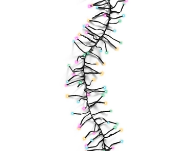 Lumineo cluster kerstverlichting | 1128 LED | 10 meter | soft multi colour - afbeelding 2