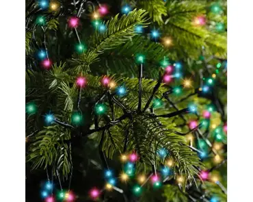 Lumineo cluster kerstverlichting | 1512 LED | 14 meter | soft multi colour - afbeelding 6