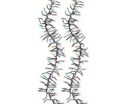Lumineo cluster kerstverlichting | 1512 LED | 14 meter | soft multi colour - afbeelding 4
