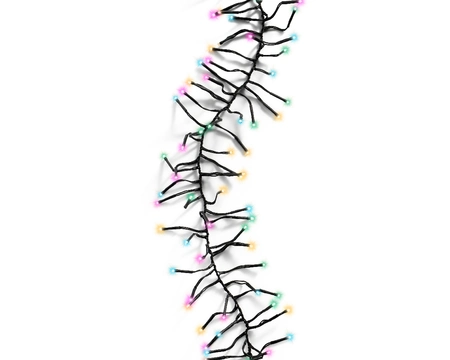 Lumineo cluster kerstverlichting | 2040 LED | 19 meter | soft multi colour - afbeelding 2