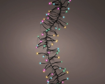 Lumineo cluster kerstverlichting | 3000 LED | 2.8 meter | soft multi colour - afbeelding 3