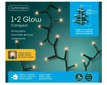 Lumineo Compact 1-2glow led 1,80m - 540l klassiek warm