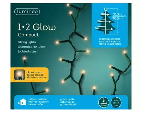 Lumineo Compact 1-2glow led 2,1m - 700l klassiek warm