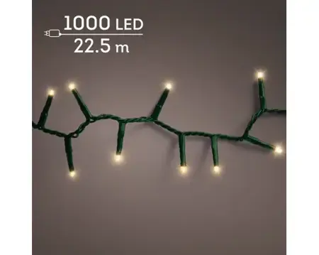 Lumineo compact kerstverlichting | 1000 LED | 22.5 meter | soft gold - afbeelding 3