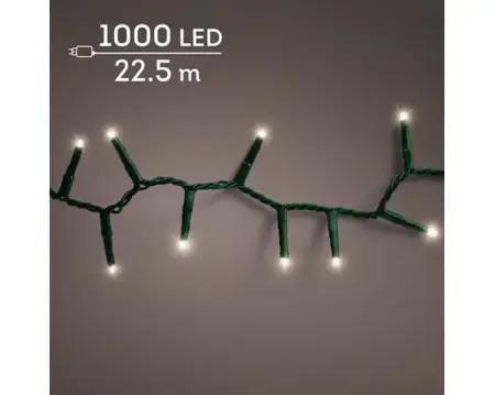 Lumineo compact kerstverlichting | 1000 LED | 22.5 meter | warm wit - afbeelding 3