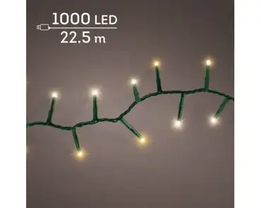 Lumineo compact kerstverlichting | 1000 LED | 22.5 meter | warm wit en klassiek warm - afbeelding 3