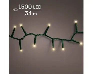 Lumineo compact kerstverlichting | 1500 LED | 34 meter | soft gold - afbeelding 3