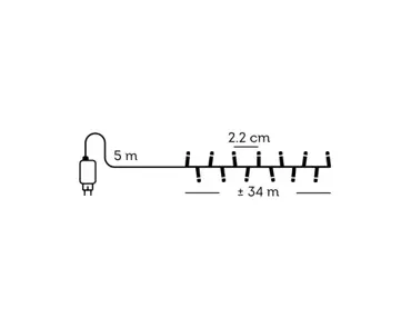 Lumineo compact kerstverlichting | 1500 LED | 34 meter | warm wit en klassiek warm - afbeelding 5