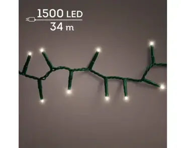 Lumineo compact kerstverlichting | 1500 LED | 34 meter | warm wit - afbeelding 3