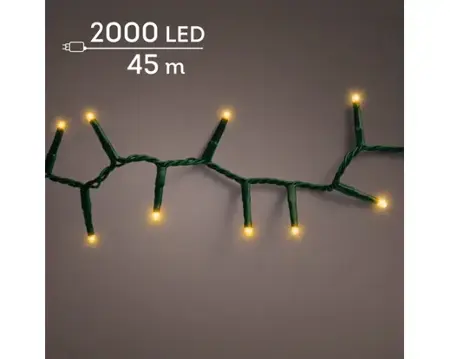 Lumineo compact kerstverlichting | 2000 LED | 45 meter | klassiek warm - afbeelding 3
