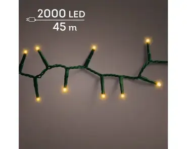 Lumineo compact kerstverlichting | 2000 LED | 45 meter | klassiek warm - afbeelding 3