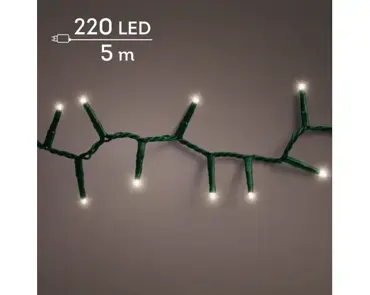 Lumineo compact kerstverlichting | 220 LED | 5 meter | warm wit - afbeelding 3