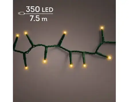 Lumineo compact kerstverlichting | 350 LED | 7,5 meter | klassiek warm - afbeelding 3