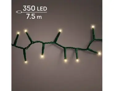 Lumineo compact kerstverlichting | 350 LED | 7.5 meter | soft gold - afbeelding 3