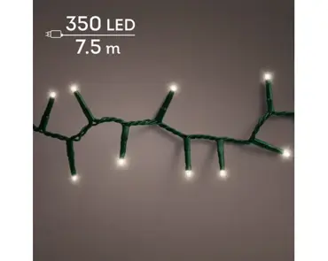 Lumineo compact kerstverlichting | 350 LED | 7,5 meter | warm wit - afbeelding 3