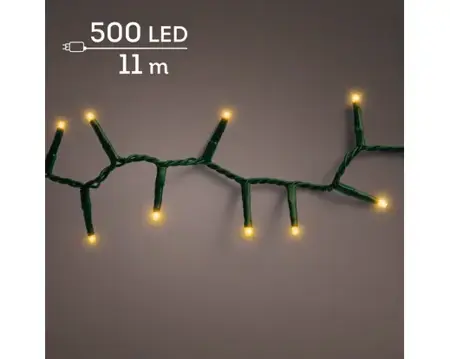 Lumineo compact kerstverlichting | 500 LED | 11 meter | klassiek warm - afbeelding 3