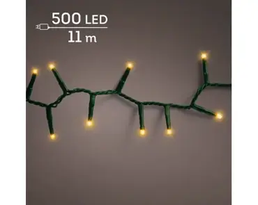 Lumineo compact kerstverlichting | 500 LED | 11 meter | klassiek warm - afbeelding 3