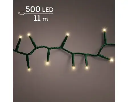 Lumineo compact kerstverlichting | 500 LED | 11 meter | soft gold - afbeelding 3