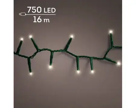 Lumineo compact kerstverlichting | 750 LED | 16 meter | warm wit - afbeelding 3
