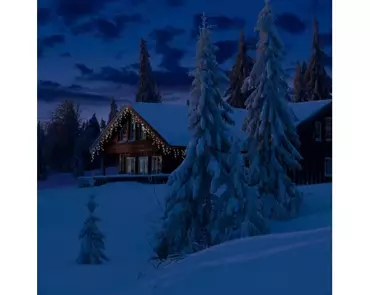 Lumineo icicle twinkle | 175 LED | 7,5 meter | zwart/warm wit - afbeelding 5