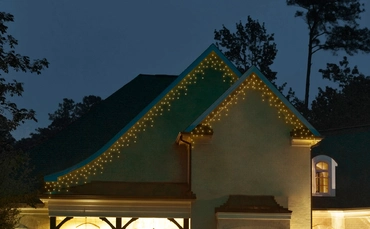 Lumineo icicle twinkle | 490 LED | 20 meter | zwart/warm wit - afbeelding 2