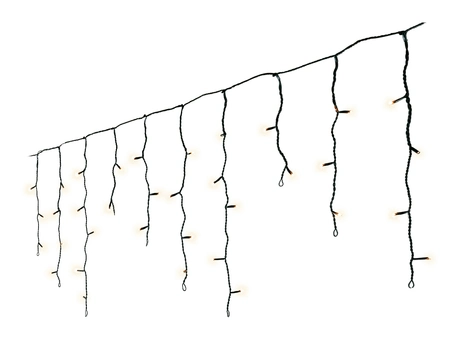 Lumineo icicle twinkle | 490 LED | 20 meter | zwart/warm wit - afbeelding 4