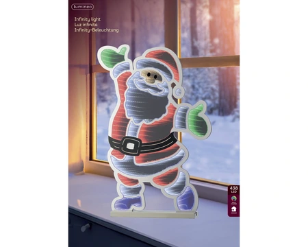 Lumineo Infinity light kerstman | 438 LED | 41x60x60 centimeter - afbeelding 1
