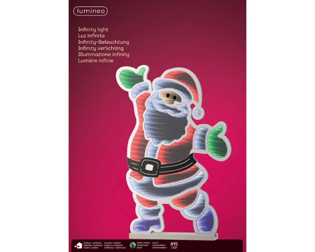 Lumineo Infinity light kerstman | 891 LED |  83x120x120 centimeter - afbeelding 2