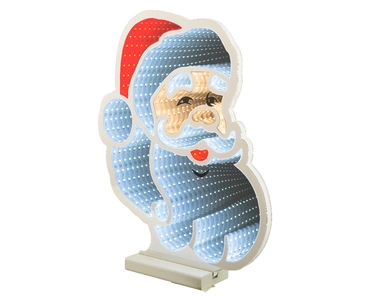 Lumineo Infinity light LED 28x30x30cm kerstman wit - afbeelding 2