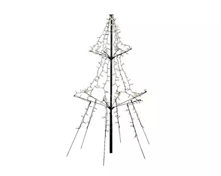 Lumineo Kerstverlichting Led light-up boom | l135cm x 240 lampjes | warm wit - afbeelding 2