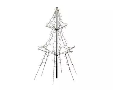 Lumineo Kerstverlichting Led light-up boom | l135cm x 240 lampjes | warm wit - afbeelding 2