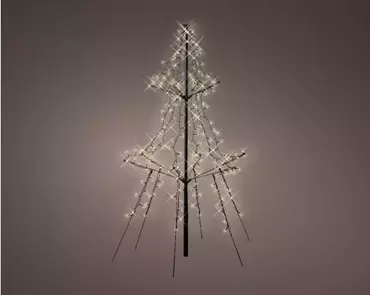 Lumineo Kerstverlichting Led light-up boom | l135cm x 240 lampjes | warm wit - afbeelding 3