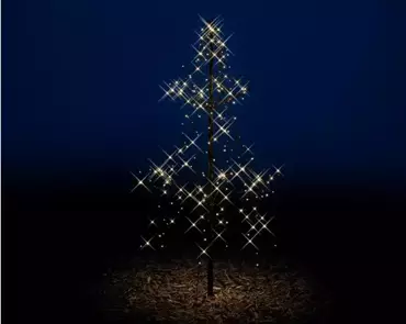 Lumineo Kerstverlichting Led light-up boom | l135cm x 240 lampjes | warm wit - afbeelding 5