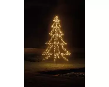 Lumineo Kerstverlichting Led light-up boom | l135cm x 240 lampjes | warm wit - afbeelding 6