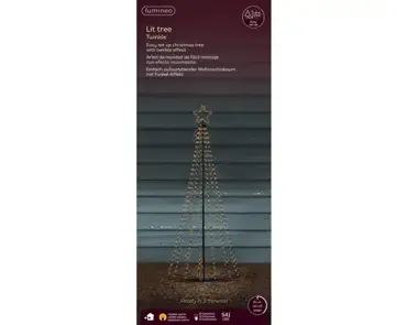 Lumineo led boom | 541 LED | 1.8 meter | zwart/klassiek warm - afbeelding 1