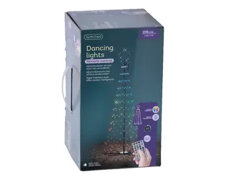 Lumineo led boom | 60x150cm | zwart/colour change - afbeelding 1