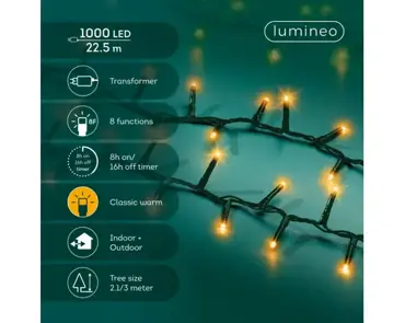 Lumineo led compact 22.5m 1000led klassiek warm - afbeelding 2