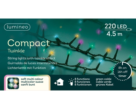 Lumineo Led compact 450cm groen/soft multi - afbeelding 1